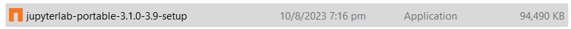 JUPYTERLAB Portable download file