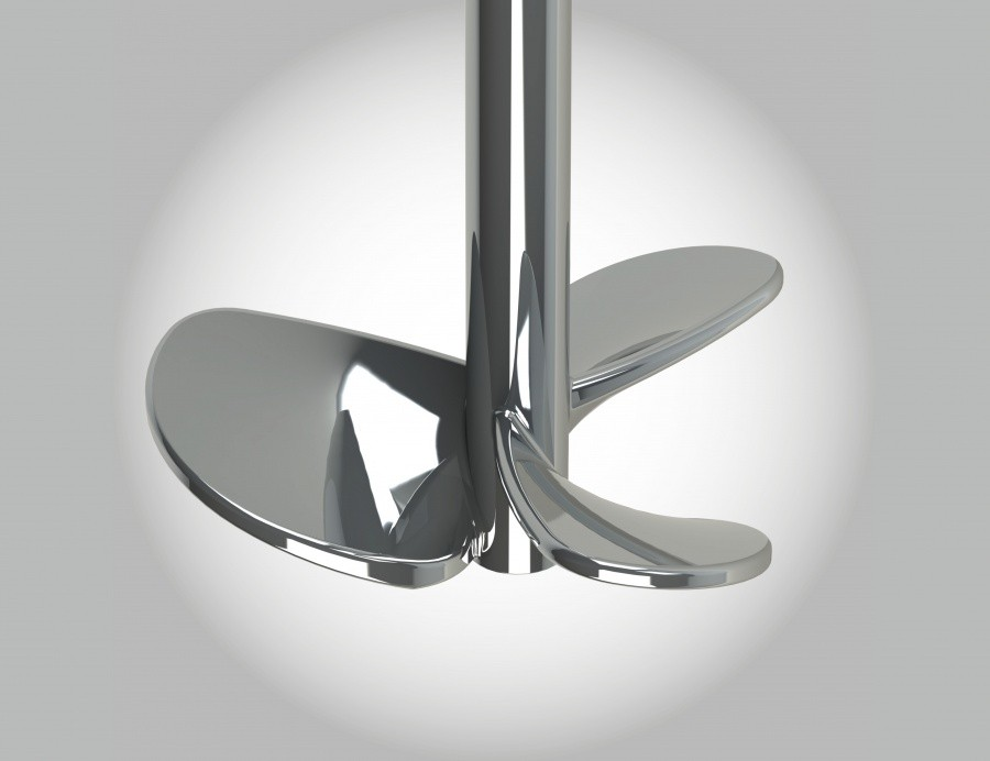Marine propeller for tank agitation